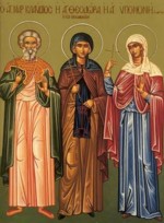 Sfantul Mucenic Claudie Sfanta Teodora din Tesalonic si Sfanta Mucenita Ipomini